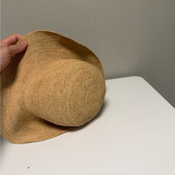 ARITZIA World famous Panama Hats 100% Toquilla Straw Hat Handmade Lady Large - Picture 3 of 6